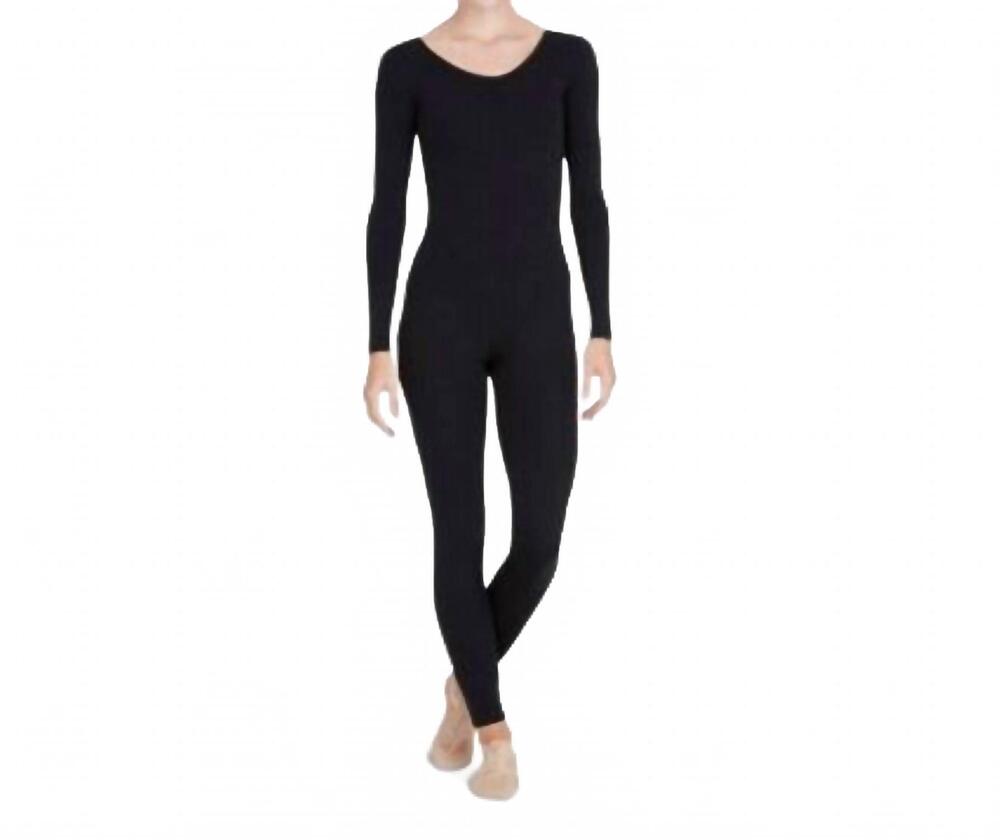 NEW CAPEZIO long sleeve solotard in black